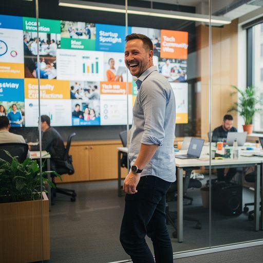 Inspirativní příběh zakladatele startupu sdílený na panelové diskusi s odborníky.